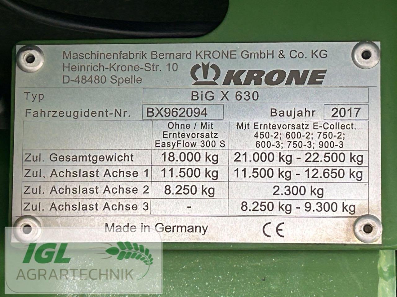 Feldhäcksler van het type Krone BiG X 630, Gebrauchtmaschine in Nabburg (Foto 16)