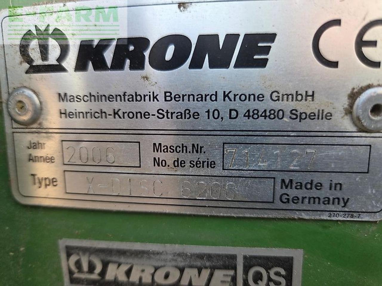 Feldhäcksler des Typs Krone x disc 6200, Gebrauchtmaschine in NEUENDORF AM SPECK (Bild 5)
