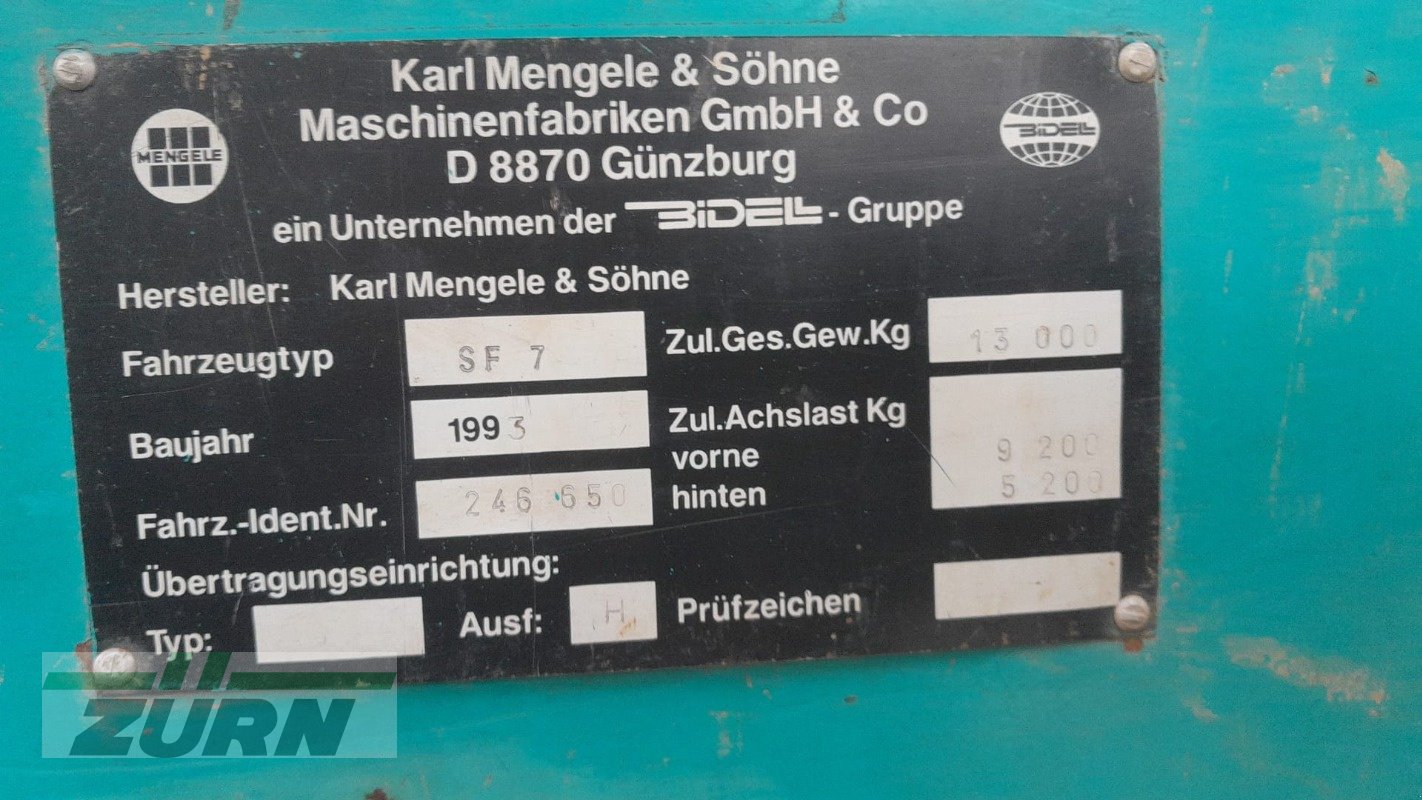 Feldhäcksler des Typs Mengele Mammut 6800, Gebrauchtmaschine in Aalen-Attenhofen (Bild 10)