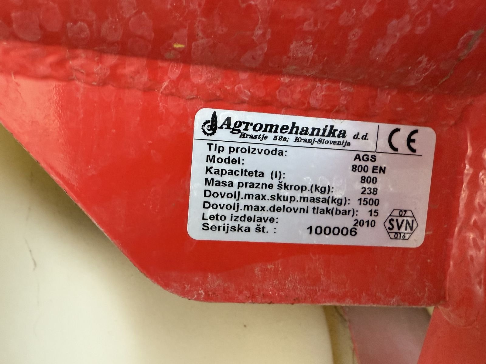 Feldspritze des Typs Agromehanika Feldspritze AGS 800 mit 15 Meter Balken, Gebrauchtmaschine in Hohenruppersdorf (Bild 9)