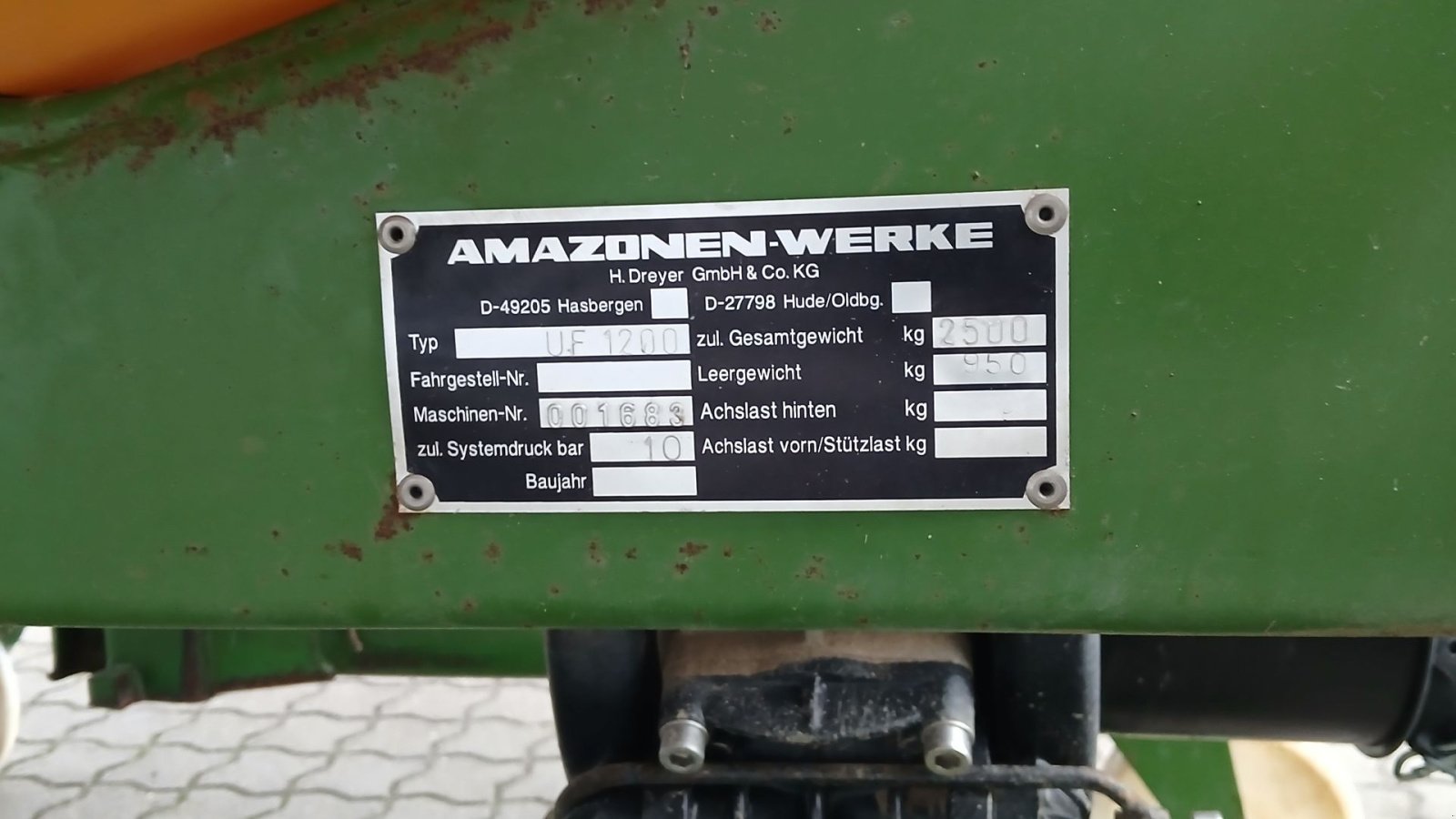 Feldspritze del tipo Amazone UF 1200 20 meter, Gebrauchtmaschine en Horsens (Imagen 8)