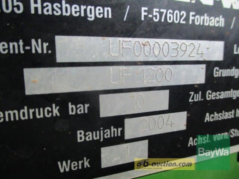 Feldspritze des Typs Amazone UF 1200      #996, Gebrauchtmaschine in Schönau (Bild 2)