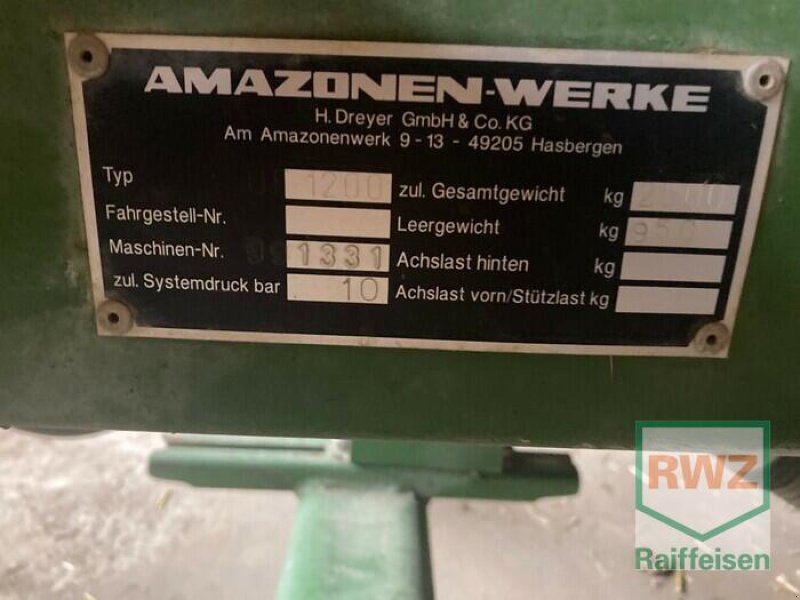 Feldspritze του τύπου Amazone UF 1200, Gebrauchtmaschine σε Wittlich (Φωτογραφία 2)