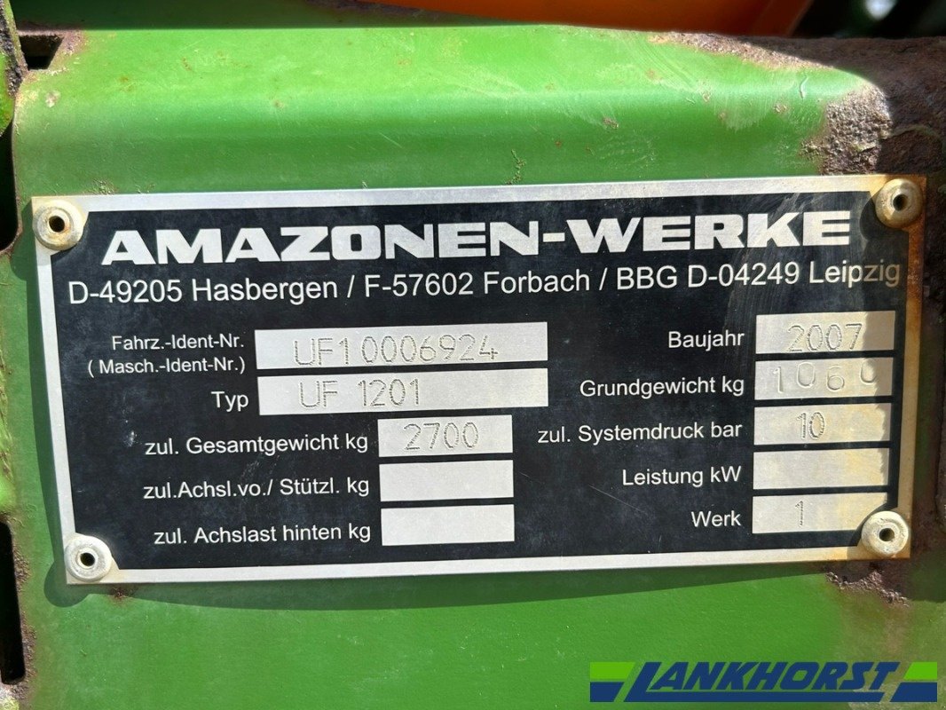 Feldspritze del tipo Amazone UF 1201, Gebrauchtmaschine In Südlohn (Immagine 13)