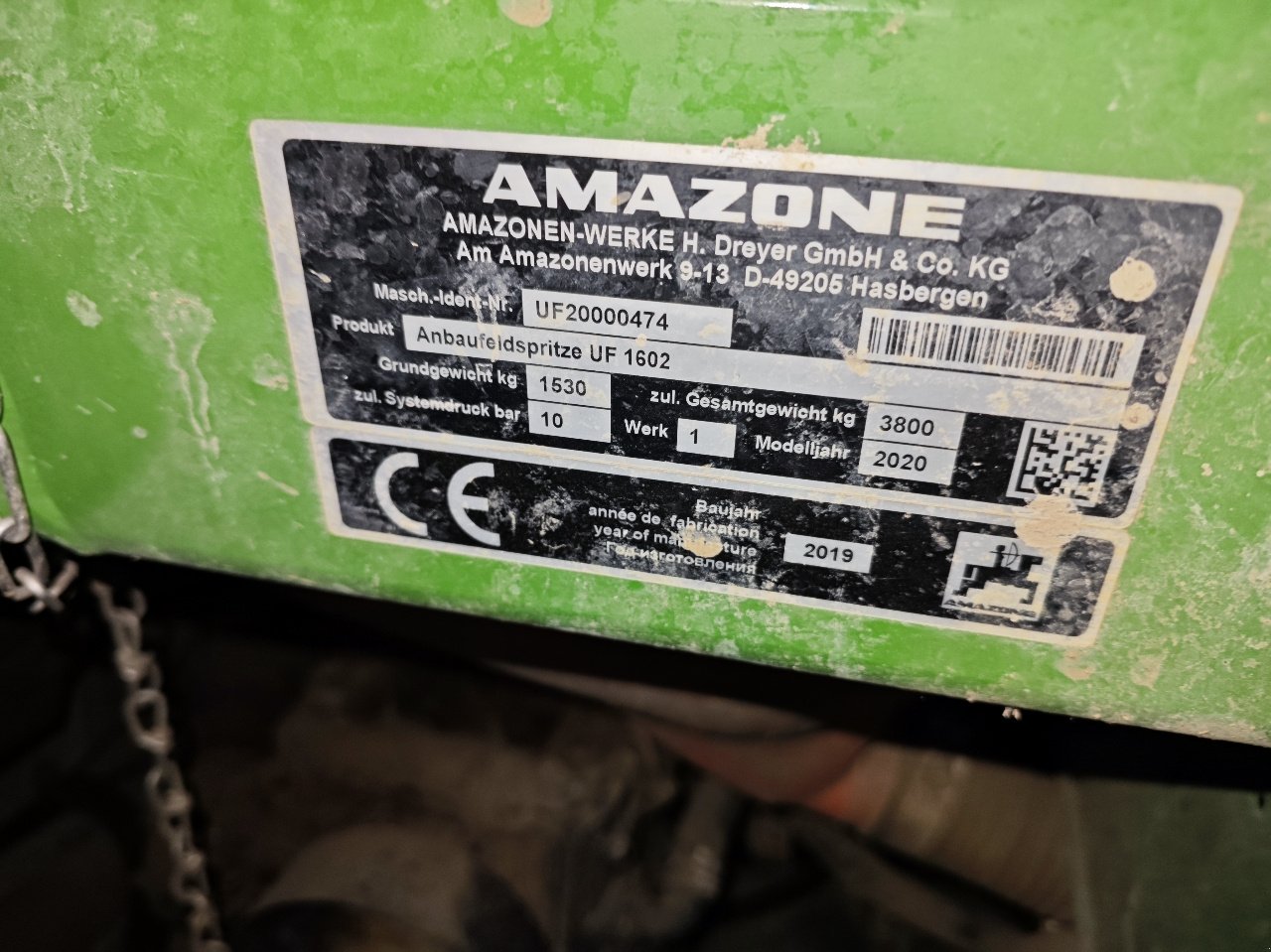 Feldspritze del tipo Amazone UF 1602, Gebrauchtmaschine In MORLHON LE HAUT (Immagine 5)