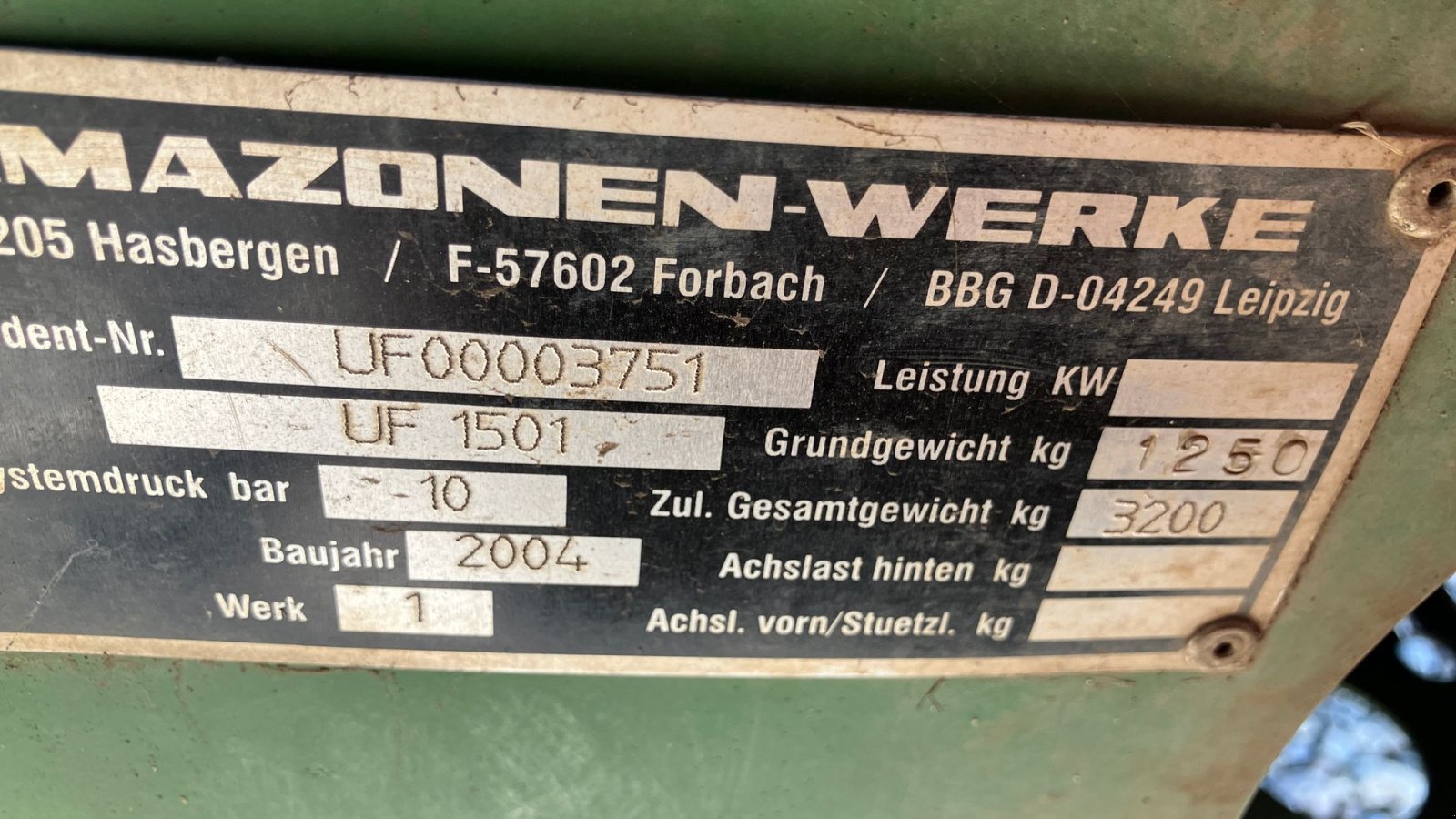 Feldspritze Türe ait Amazone UF1501, Gebrauchtmaschine içinde Rødekro (resim 5)