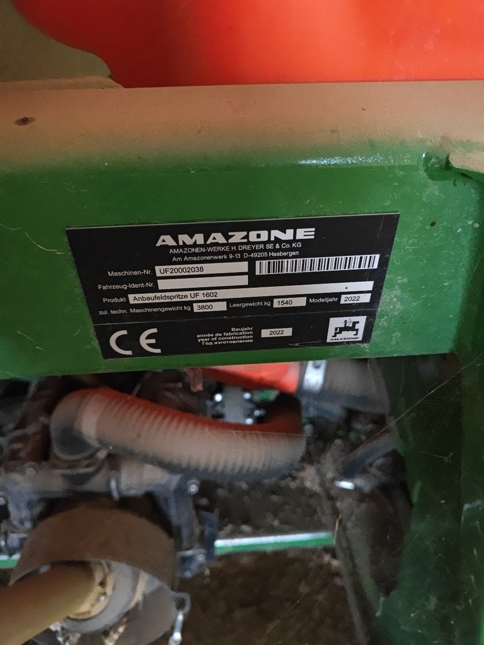 Feldspritze del tipo Amazone UF1602, Gebrauchtmaschine In MORLHON LE HAUT (Immagine 5)