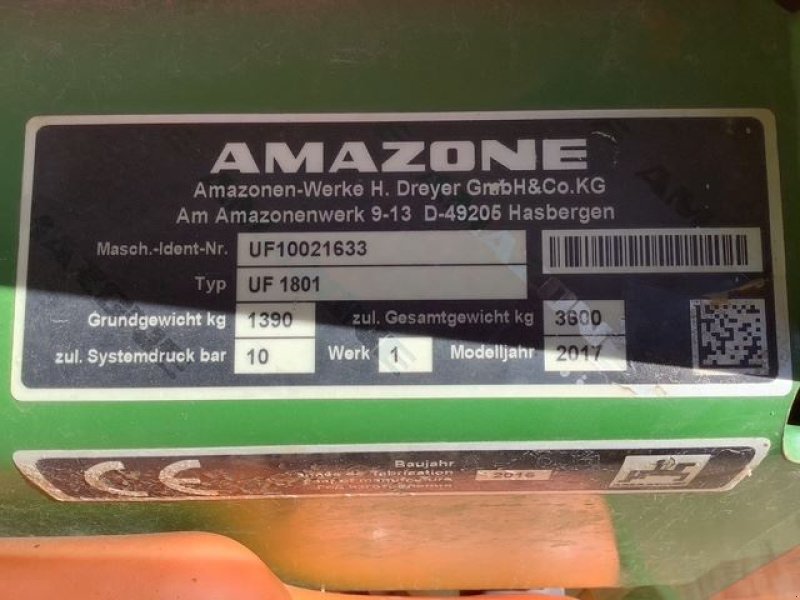 Feldspritze typu Amazone UF1801, Gebrauchtmaschine w les hayons (Zdjęcie 7)