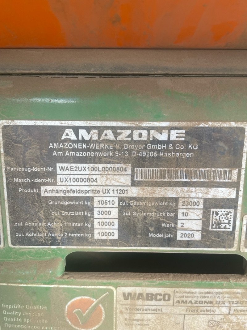 Feldspritze of the type Amazone UX 11201 Super (36m), Gebrauchtmaschine in Plau am See / OT Klebe (Picture 7)