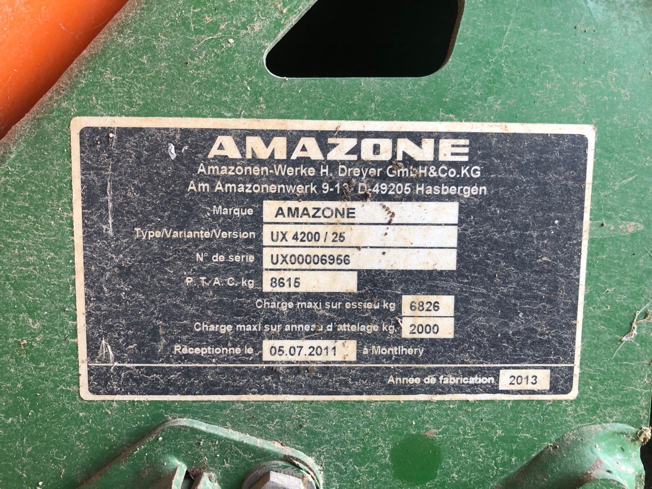 Feldspritze des Typs Amazone Ux 4200 SUPER, Gebrauchtmaschine in Chauvoncourt (Bild 8)