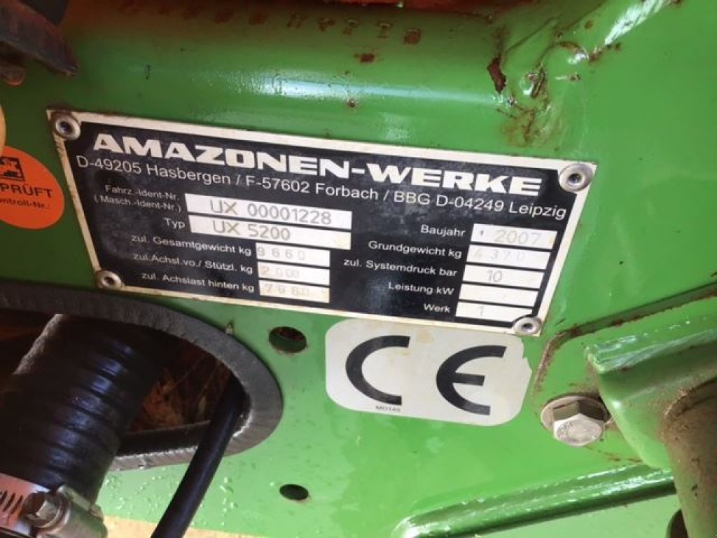 Feldspritze типа Amazone UX 5200, Gebrauchtmaschine в les hayons (Фотография 6)