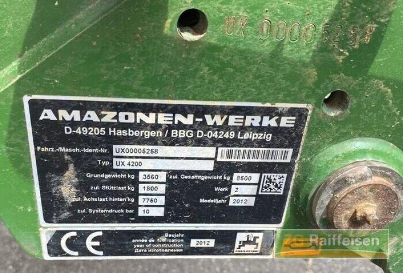 Feldspritze typu Amazone UX4200 SUPER, Gebrauchtmaschine v Bühl (Obrázek 11)