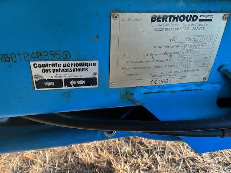 Feldspritze typu Berthoud MAJOR 32 - 27M, Gebrauchtmaschine v les hayons (Obrázok 5)