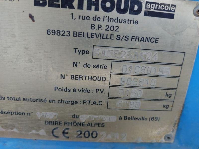 Feldspritze typu Berthoud RACER3200, Gebrauchtmaschine v CHAUMONT (Obrázek 1)