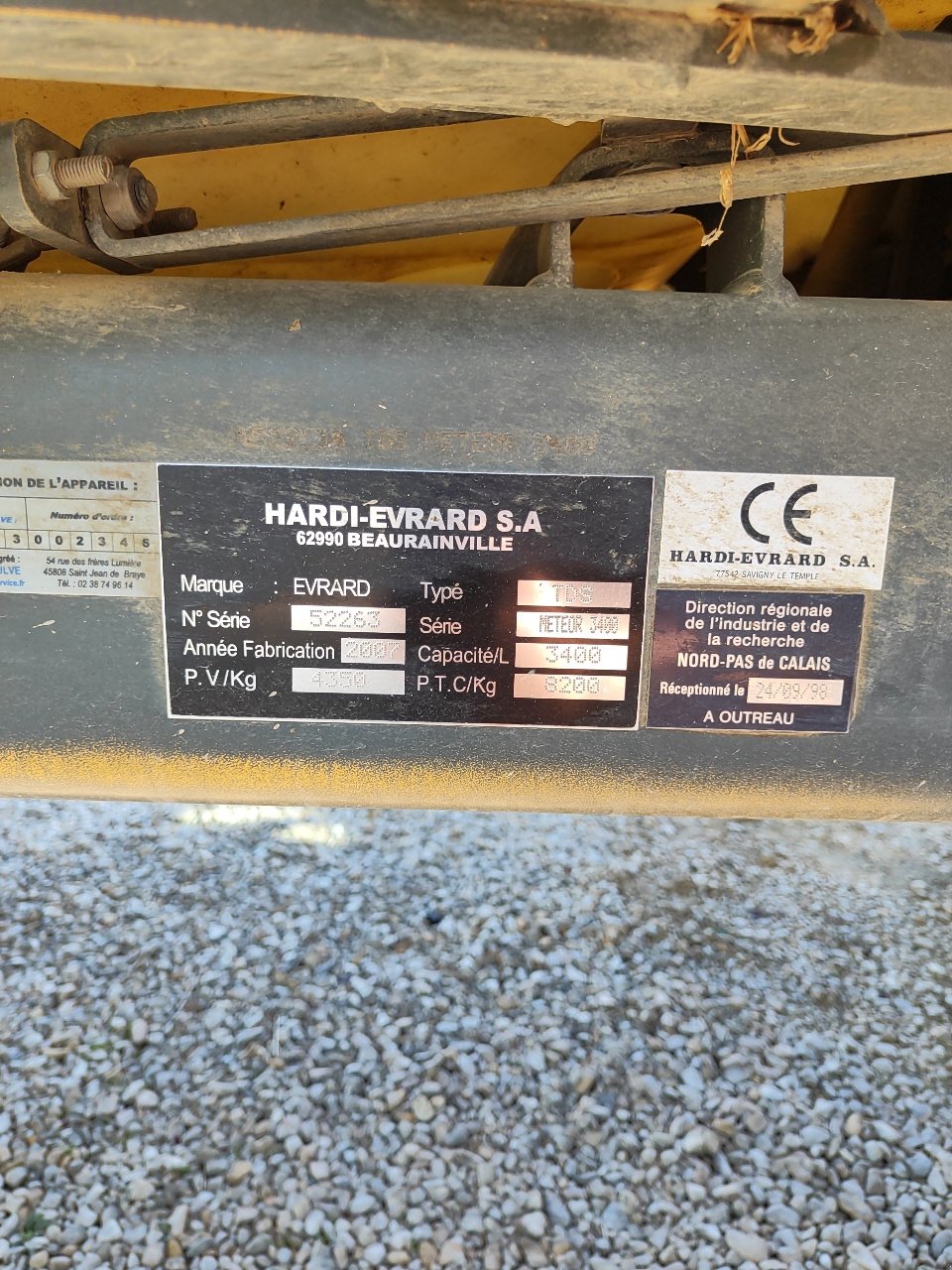 Feldspritze του τύπου Evrard Meteor 3400, Gebrauchtmaschine σε Lérouville (Φωτογραφία 8)