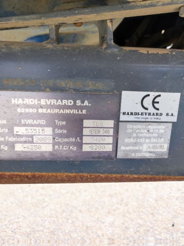 Feldspritze van het type Evrard meteor 3400, Gebrauchtmaschine in VOVES (Foto 10)