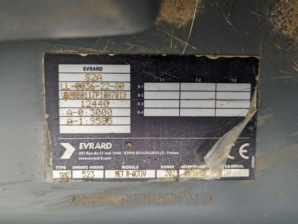 Feldspritze za tip Evrard METEOR R ACTIVE, Gebrauchtmaschine u FRESNAY LE COMTE (Slika 10)