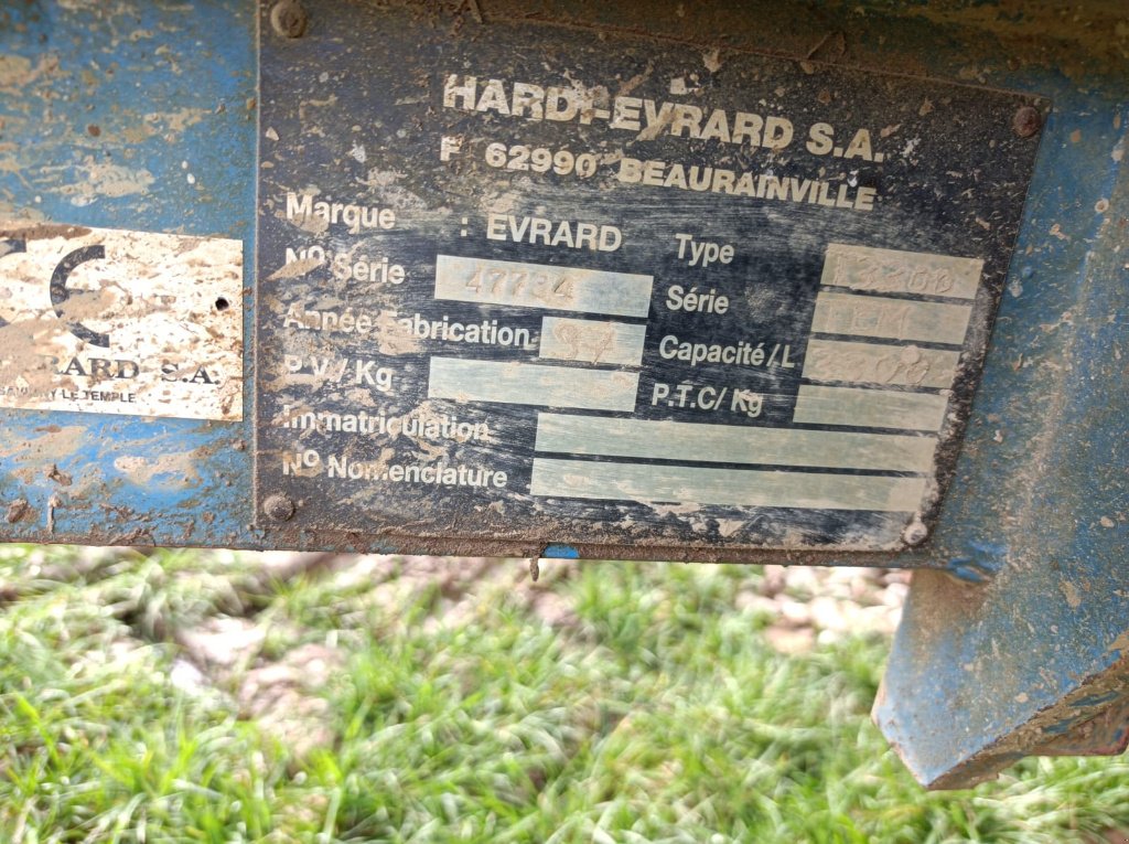 Feldspritze des Typs Evrard TE 3300, Gebrauchtmaschine in Lérouville (Bild 9)