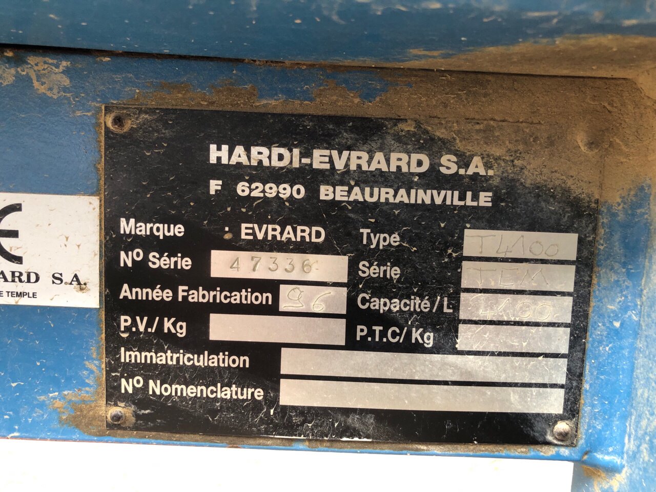 Feldspritze des Typs Evrard TE 4100 M, Gebrauchtmaschine in Brabant-le-Roi (Bild 9)