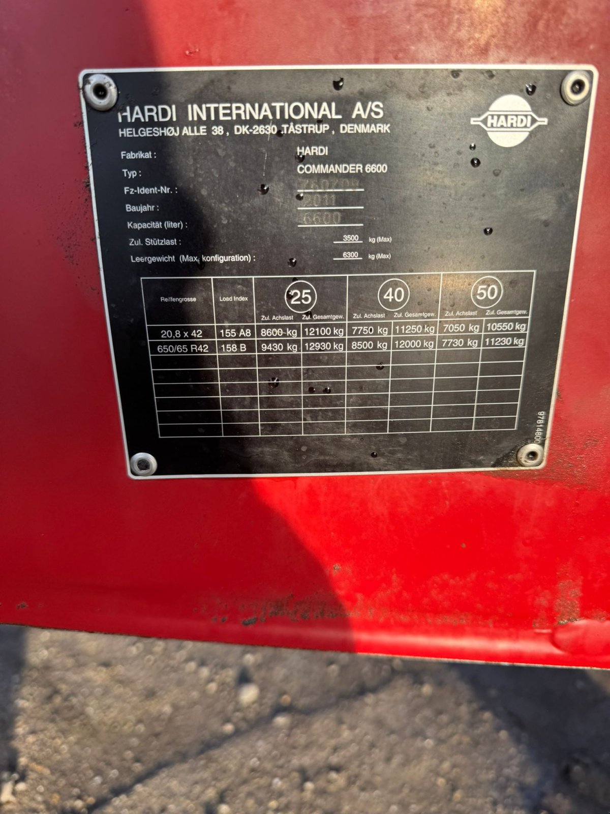 Feldspritze del tipo Hardi Commander 6600, Gebrauchtmaschine In Aholming (Immagine 8)