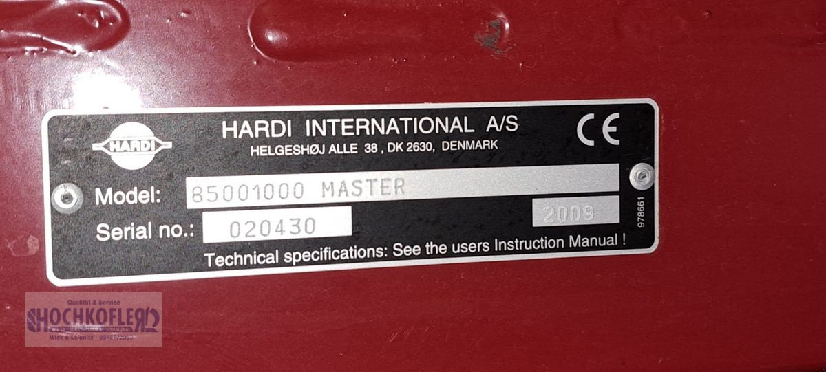 Feldspritze des Typs Hardi Master  1000, Gebrauchtmaschine in Wies (Bild 3)