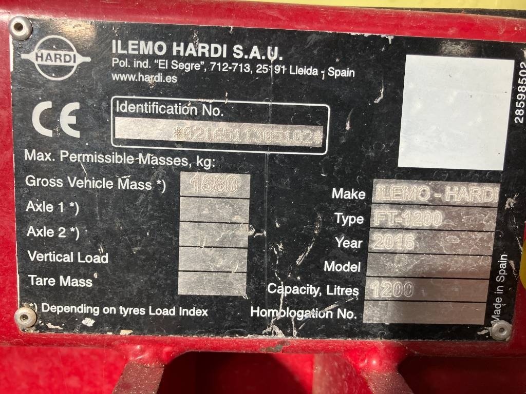 Feldspritze типа Hardi Mega 1200, Gebrauchtmaschine в Hinnerup (Фотография 3)