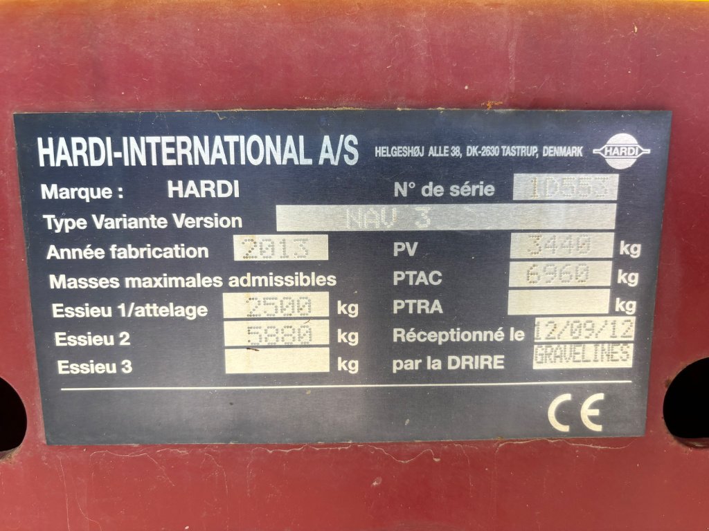 Feldspritze a típus Hardi Navigator 3000, Gebrauchtmaschine ekkor: FLERS (Kép 5)