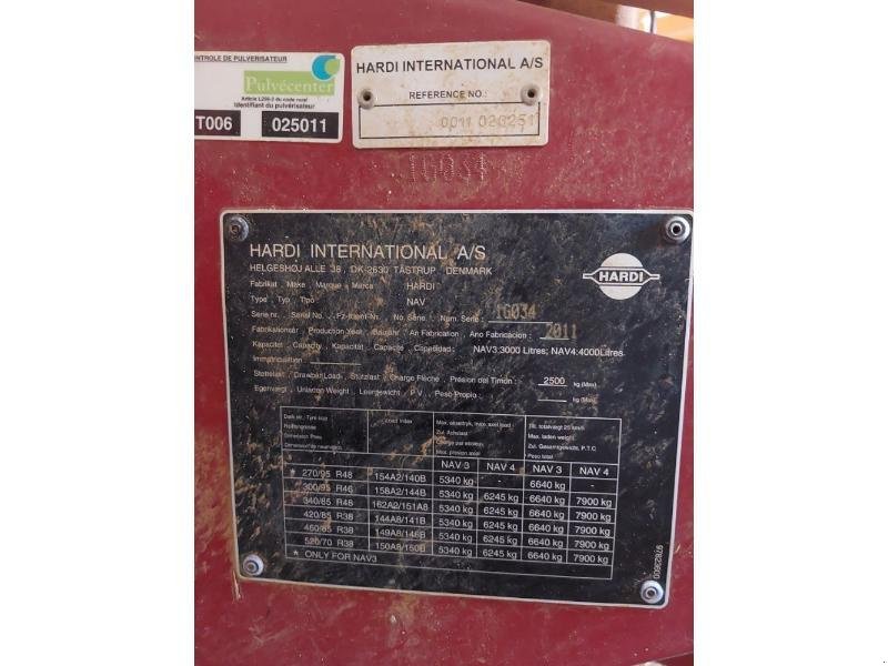 Feldspritze tipa Hardi NAVIGATOR4000, Gebrauchtmaschine u CHAUMONT (Slika 1)