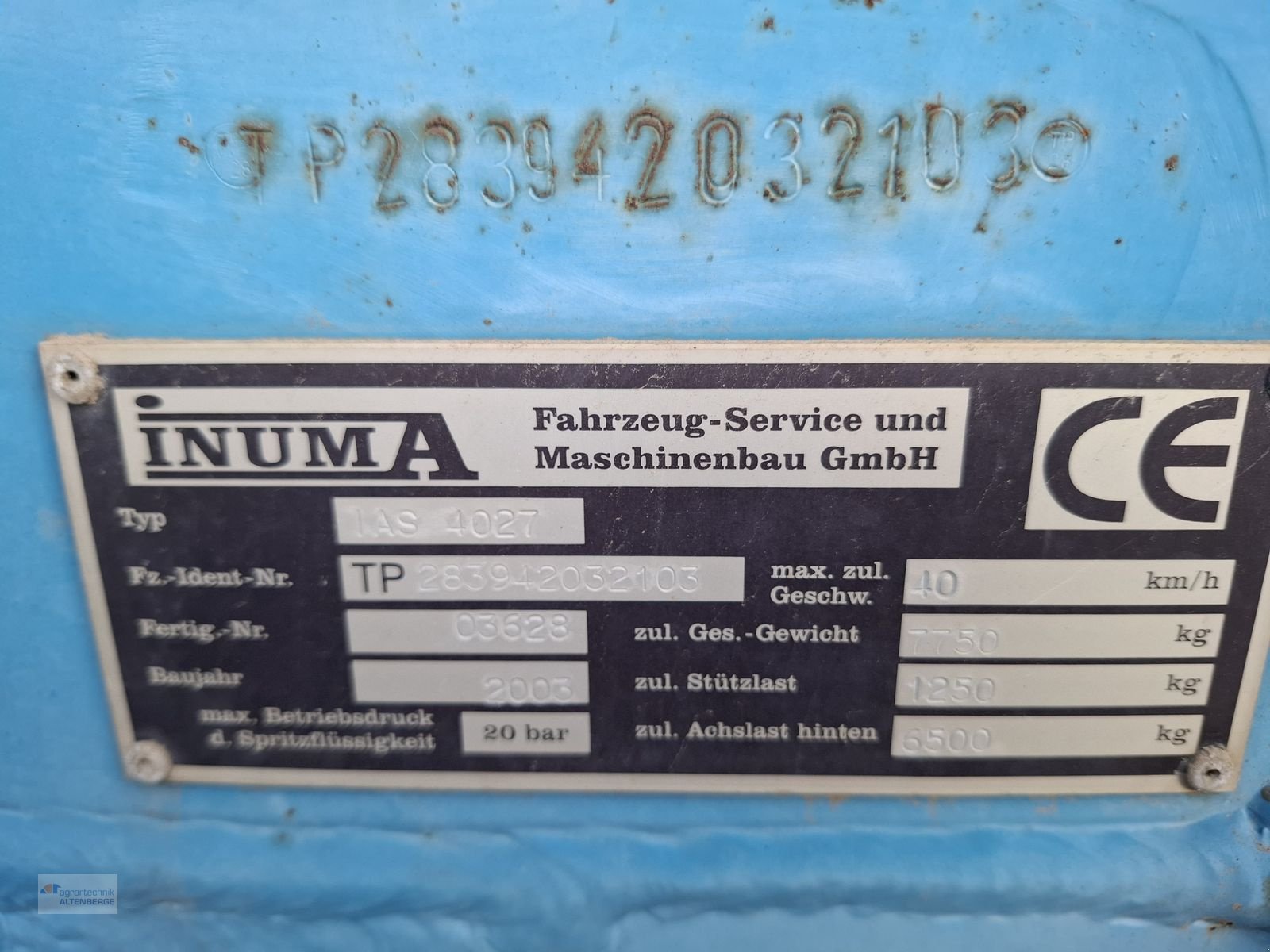 Feldspritze типа Inuma IAS 4027 Evolution II, Gebrauchtmaschine в Altenberge (Фотография 16)