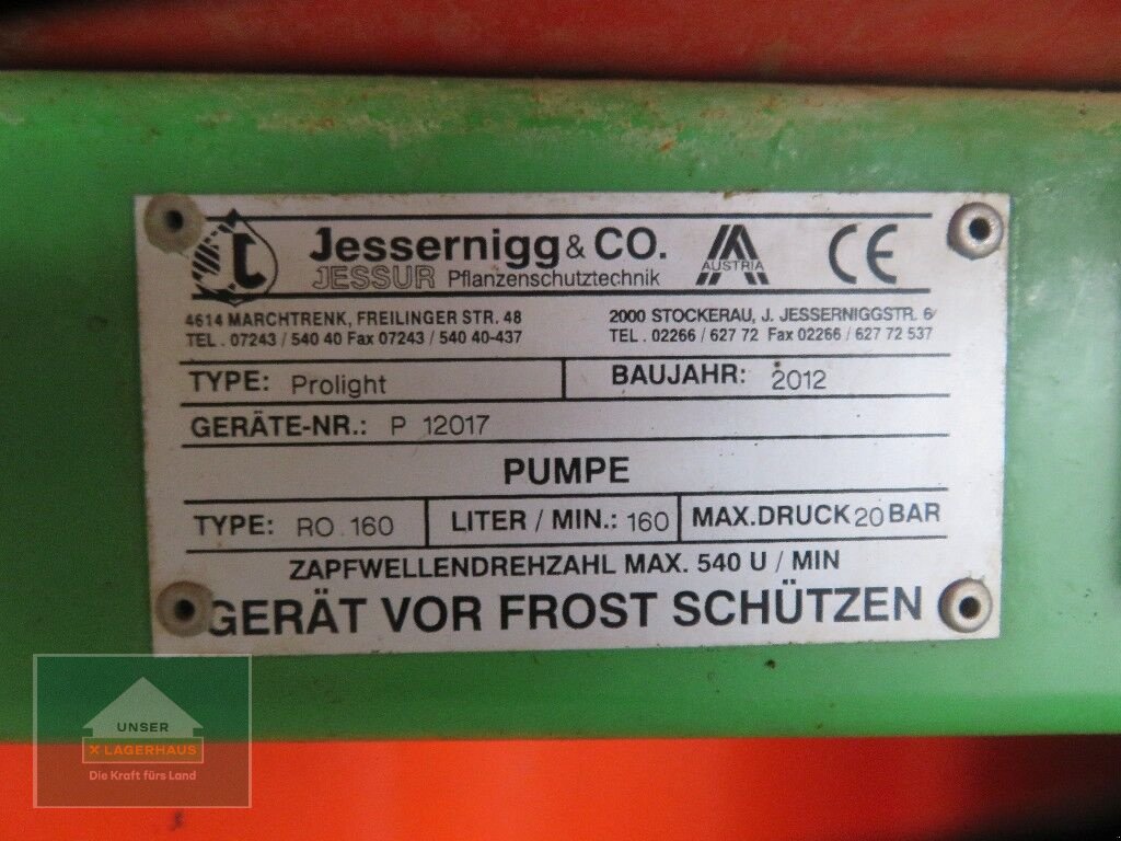 Feldspritze des Typs Jessernigg 1000L Prolight, Gebrauchtmaschine in Hofkirchen (Bild 20)