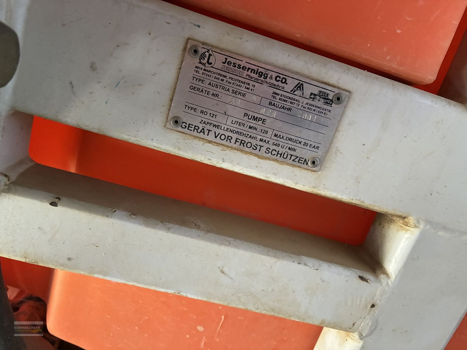 Feldspritze of the type Jessernigg A 800 mit 12m hydraulisch klapppbaren Spritzgest, Gebrauchtmaschine in Aurolzmünster (Picture 7)