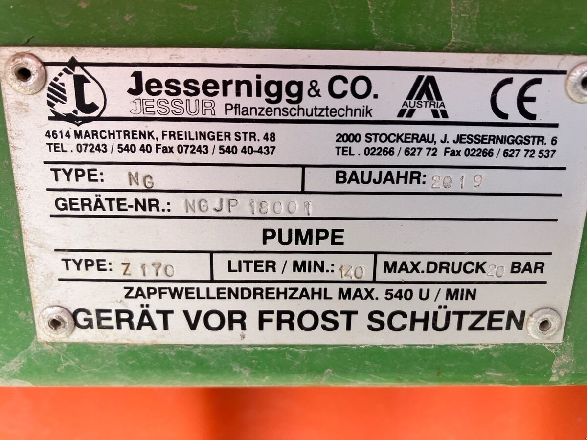 Feldspritze des Typs Jessernigg NG JP 1400/15, Gebrauchtmaschine in Zwettl (Bild 17)