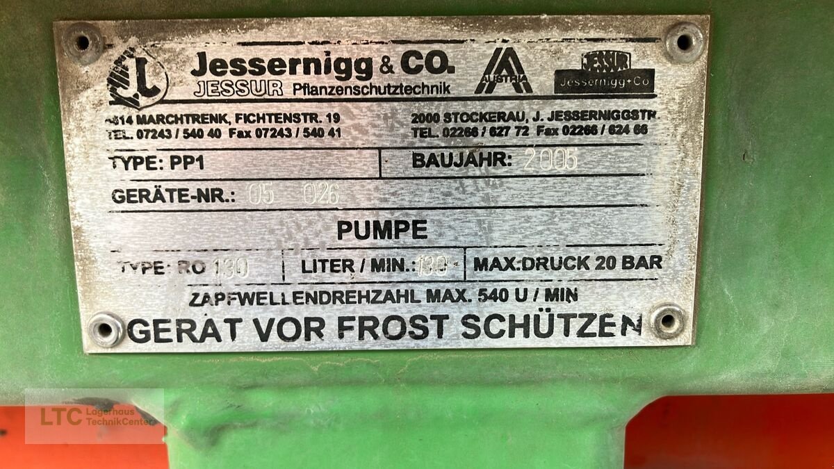 Feldspritze tip Jessernigg PP1, Gebrauchtmaschine in Korneuburg (Poză 10)