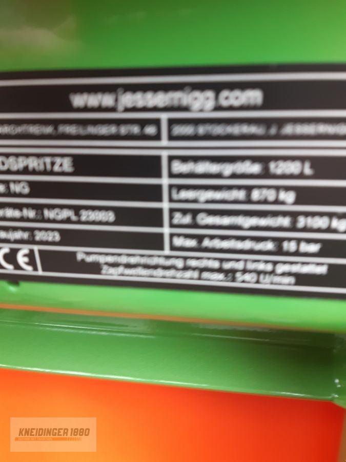 Feldspritze tipa Jessernigg SNG PL 1200, Gebrauchtmaschine u Altenfelden (Slika 2)
