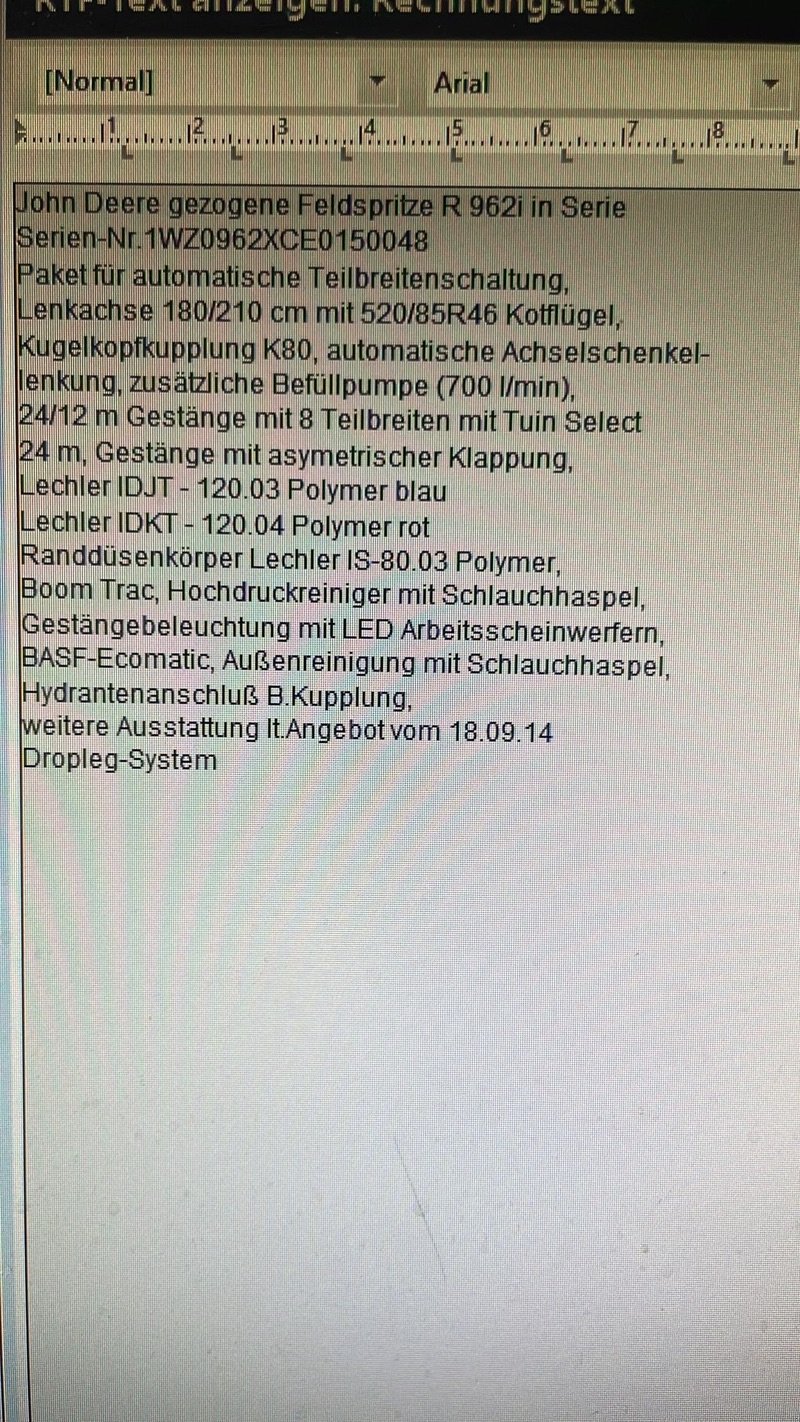 Feldspritze от тип John Deere R962i MY15 24m, Gebrauchtmaschine в Plau am See / OT Klebe (Снимка 11)