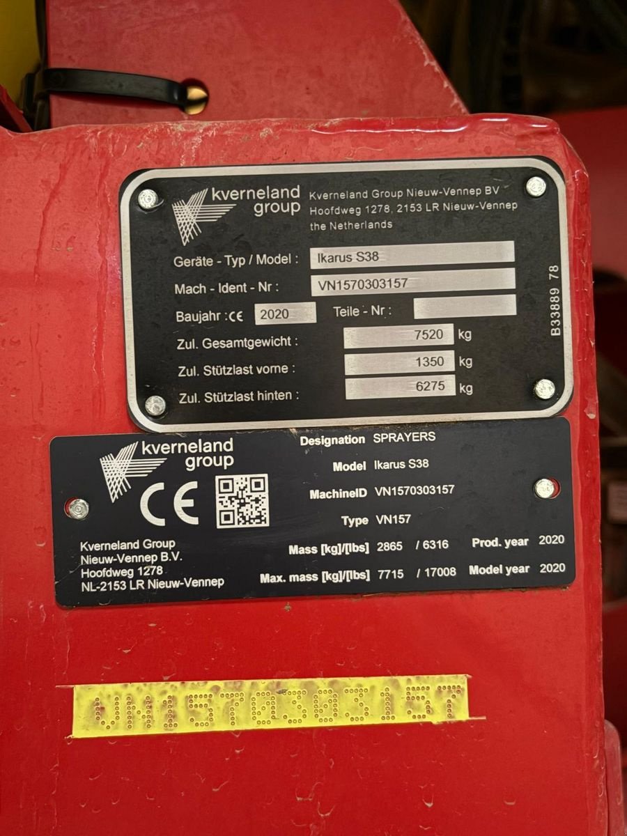 Feldspritze des Typs Kverneland Ikarus S 38, Gebrauchtmaschine in Starrein (Bild 21)