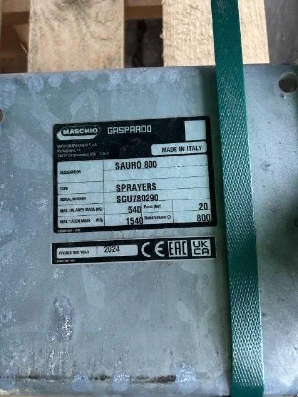 Feldspritze of the type Maschio Gaspardo Sprayers 800 l, Gebrauchtmaschine in Roosendaal (Picture 5)