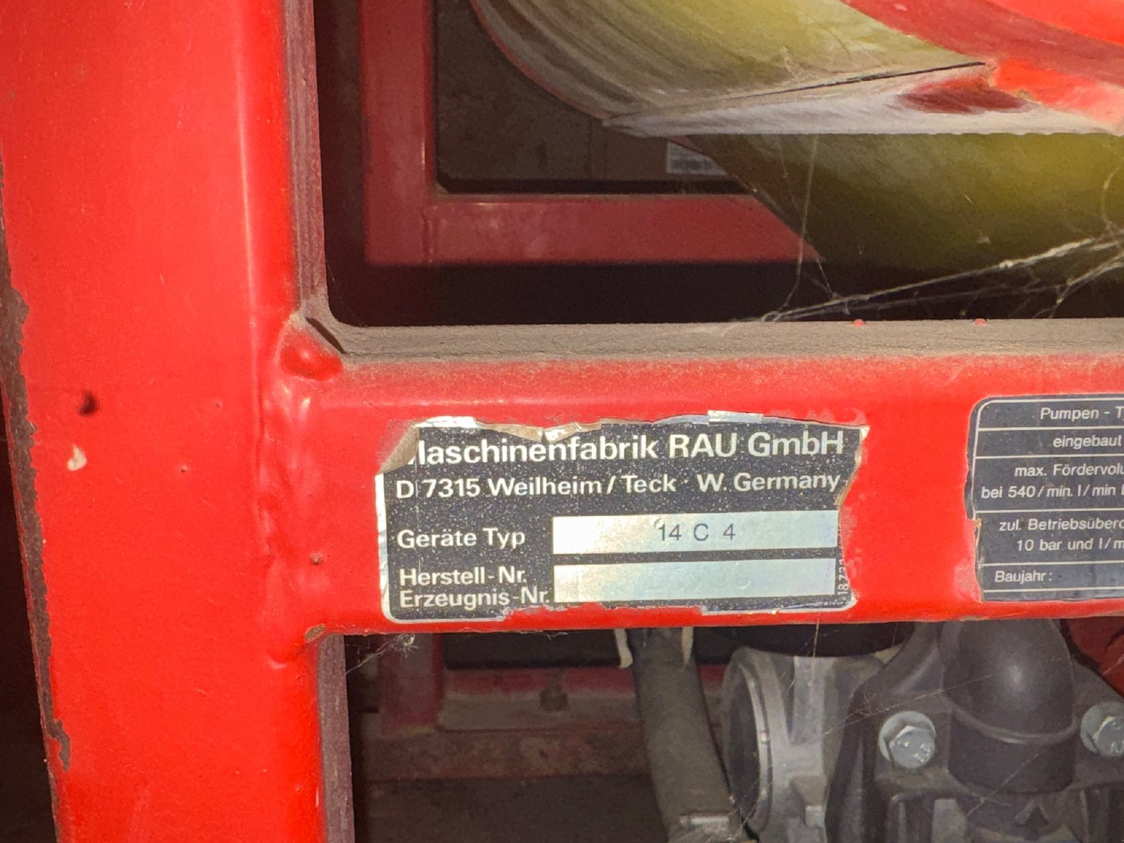 Feldspritze del tipo Rau 14 C 4, Gebrauchtmaschine In Vohburg (Immagine 2)
