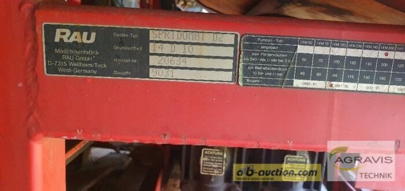 Feldspritze des Typs Rau ANBAUSPRITZE 1000 L, Gebrauchtmaschine in Nienburg (Bild 7)