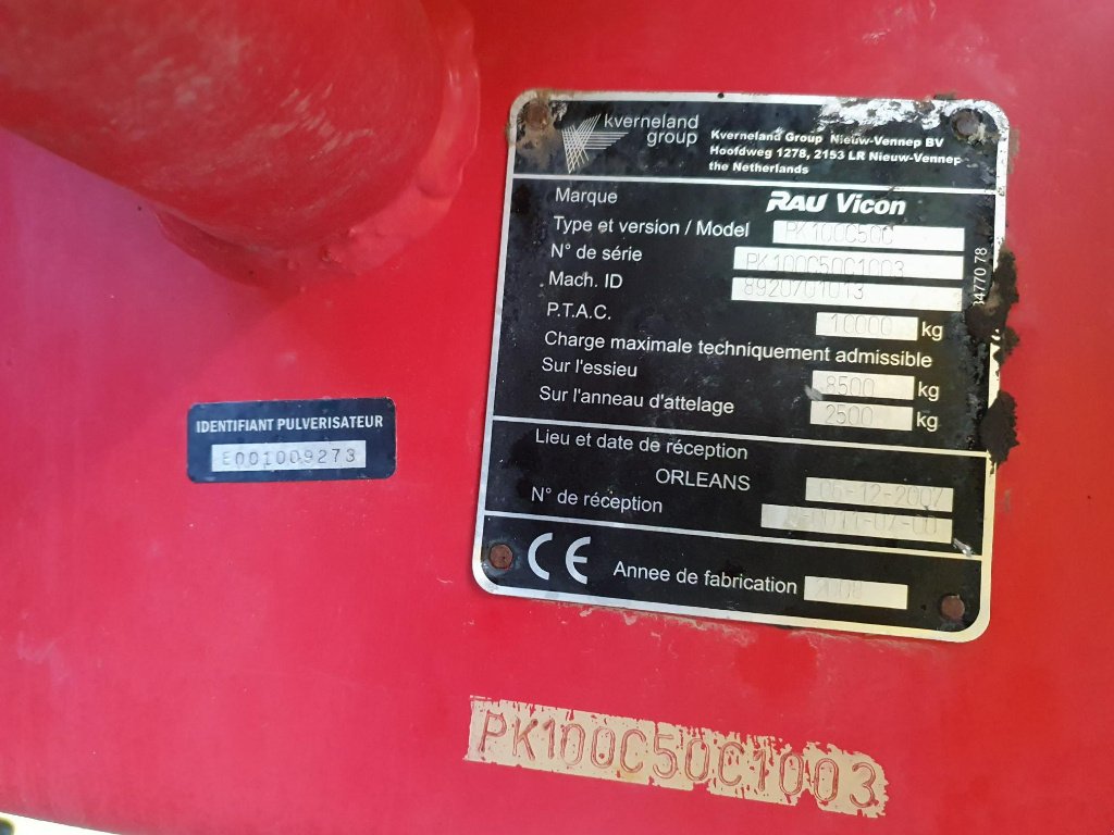 Feldspritze typu Rau PK100C50C explorer 5200L, Gebrauchtmaschine v BRECEY (Obrázek 7)