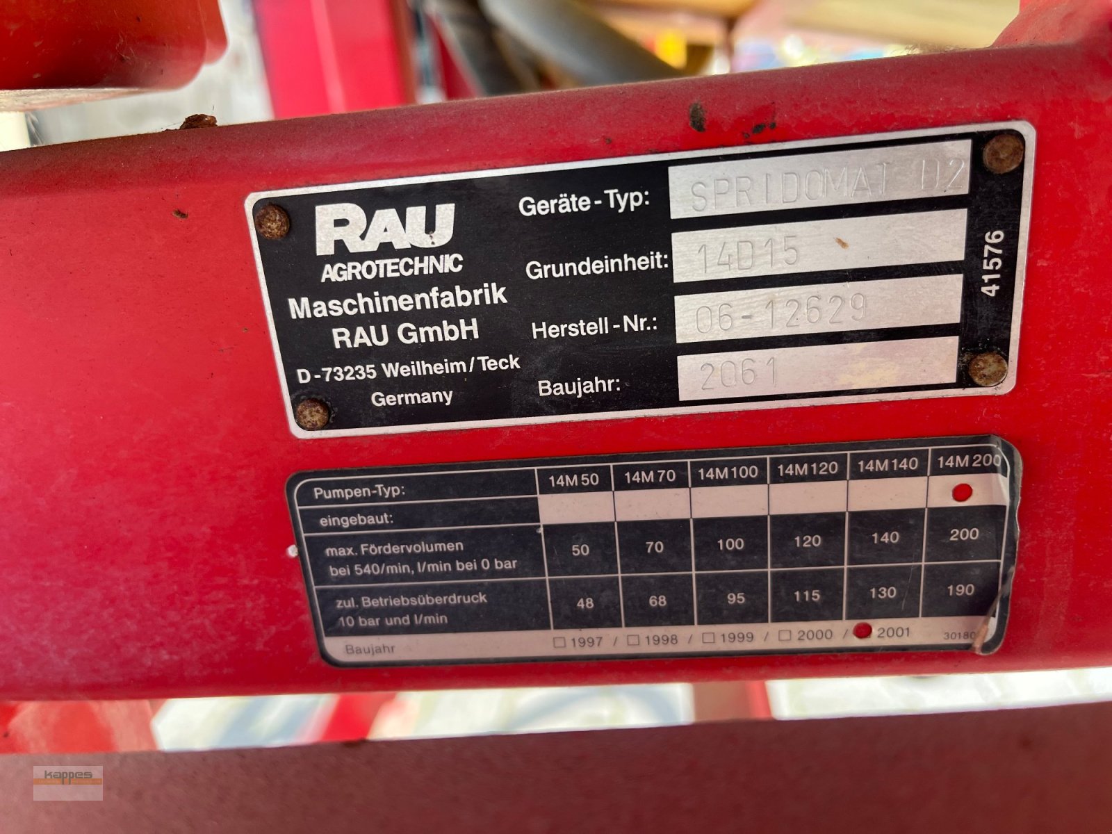 Feldspritze του τύπου Rau Spridomat D2, Gebrauchtmaschine σε Niederstetten (Φωτογραφία 12)
