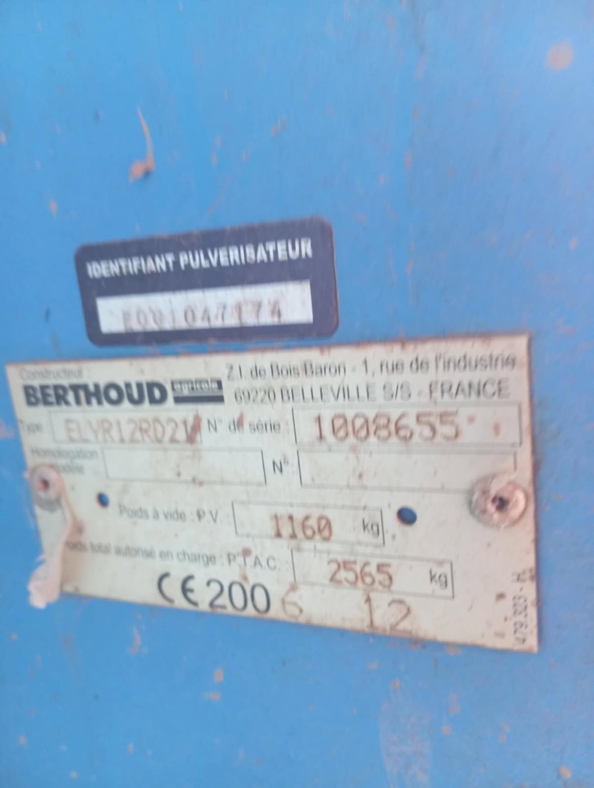 Feldspritze za tip Sonstige ELYTE 1200L, Gebrauchtmaschine u Le Horps (Slika 5)
