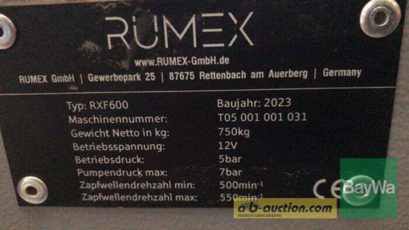 Feldspritze Türe ait Sonstige RXF 600 EINZELPFLANZENSP, Vorführmaschine içinde Mindelheim (resim 3)