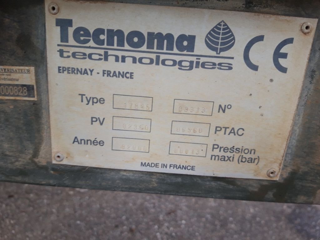 Feldspritze Türe ait Tecnoma GALAXY SUPER 3000 L. / 30 M., Gebrauchtmaschine içinde BRAS SUR MEUSE (resim 10)