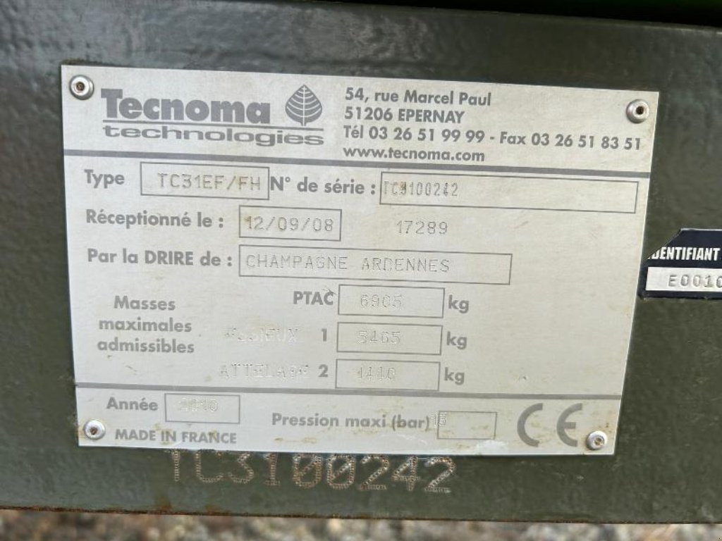 Feldspritze des Typs Tecnoma TC31EF, Gebrauchtmaschine in JOSSELIN (Bild 11)