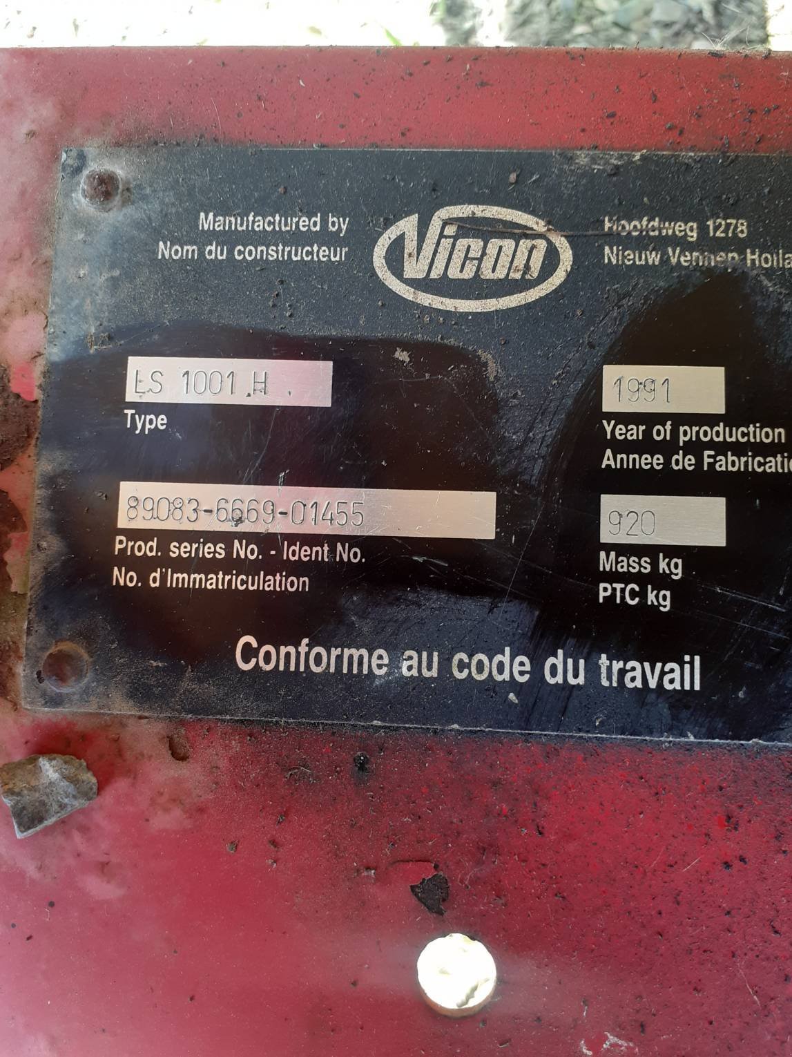 Feldspritze des Typs Vicon Pulvérisateur - autre LS1001H . Vicon, Gebrauchtmaschine in SAINT CLAIR SUR ELLE (Bild 7)