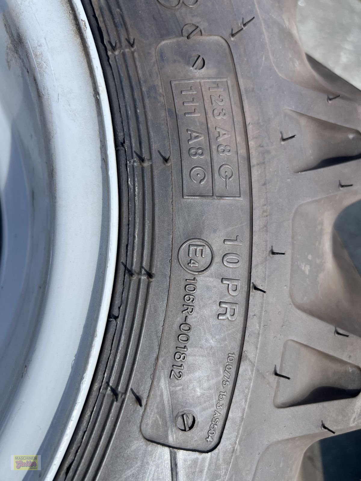 Felge typu BKT Kompletträder 10.0/75-15.3 AS-Profil, Neumaschine v Kötschach (Obrázek 7)