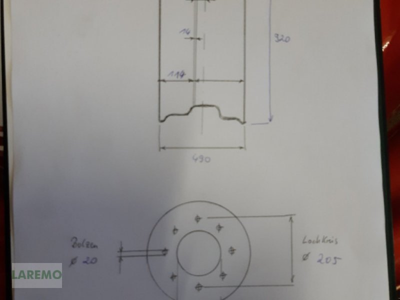 Felge typu CLAAS Ares, Arion 400-600, Axion 800-900, Neumaschine v Langenwetzendorf (Obrázek 12)