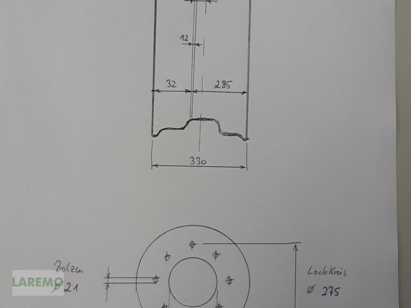 Felge typu CLAAS Ares, Arion 400-600, Axion 800-900, Neumaschine v Langenwetzendorf (Obrázek 5)