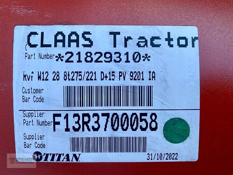 Felge tip CLAAS Vorderradfelgen 12*28, Arion 4.., A72, Gebrauchtmaschine in Asendorf (Poză 3)